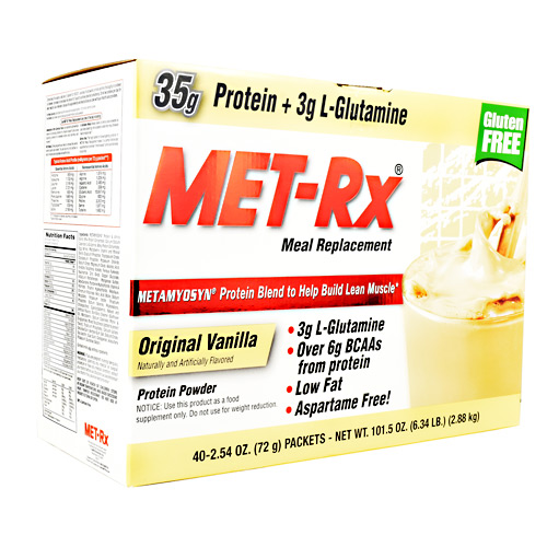 Met-Rx USA Meal Replacement - Original Vanilla - 40 ea