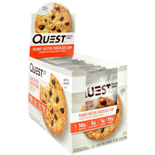 Quest Nutrition Quest Protein Cookie - Peanut Butter Chocolate Chip - 12 ea