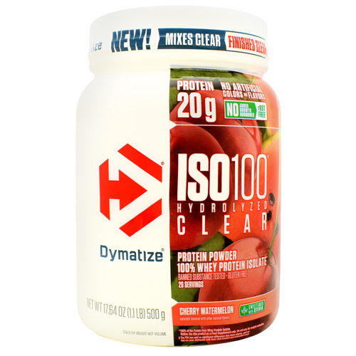 Dymatize ISO100 Hydrolyzed Clear - Cherry Watermelon - 20 ea